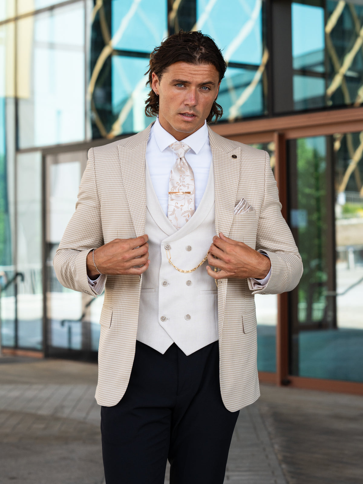 Yamal - Sand 3 Piece Suit