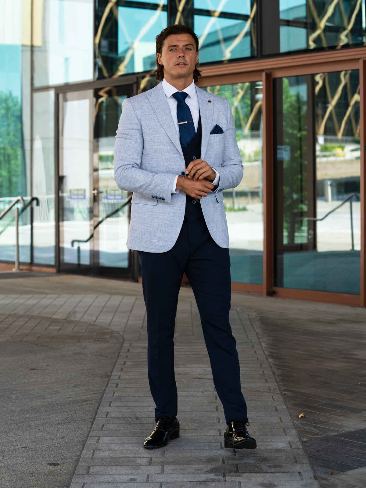 Sano - Blue/Navy 3 Piece Suit