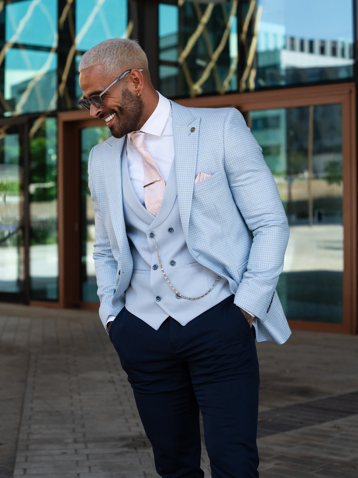 Anderson - Sky Blue 3 Piece Suit