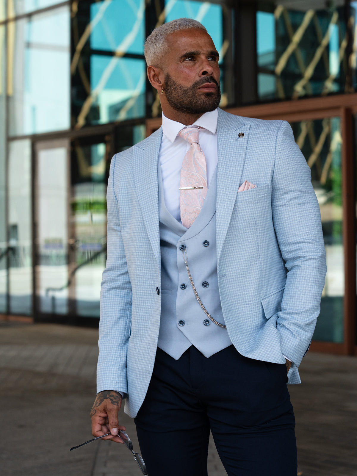 Anderson - Sky Blue 3 Piece Suit