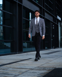 Broadway - Slate Blue/Beige 3 Piece Suit