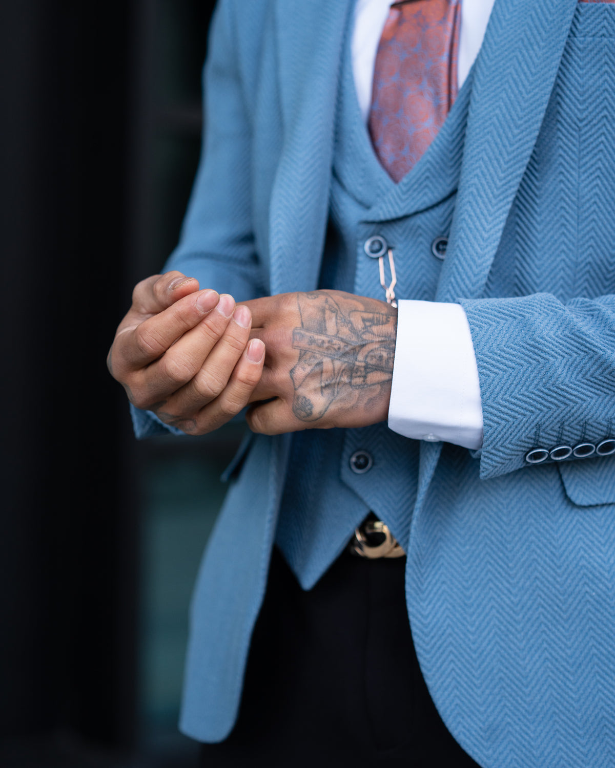 Icarus - Sea Blue 3 Piece Suit