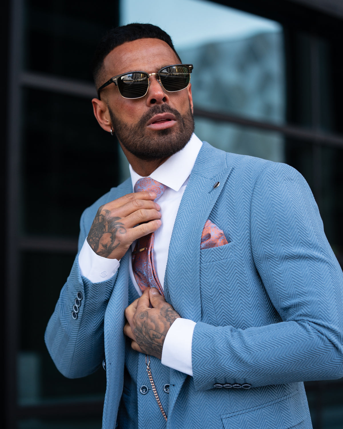Icarus - Sea Blue 3 Piece Suit