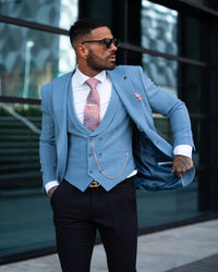 Icarus - Sea Blue 3 Piece Suit