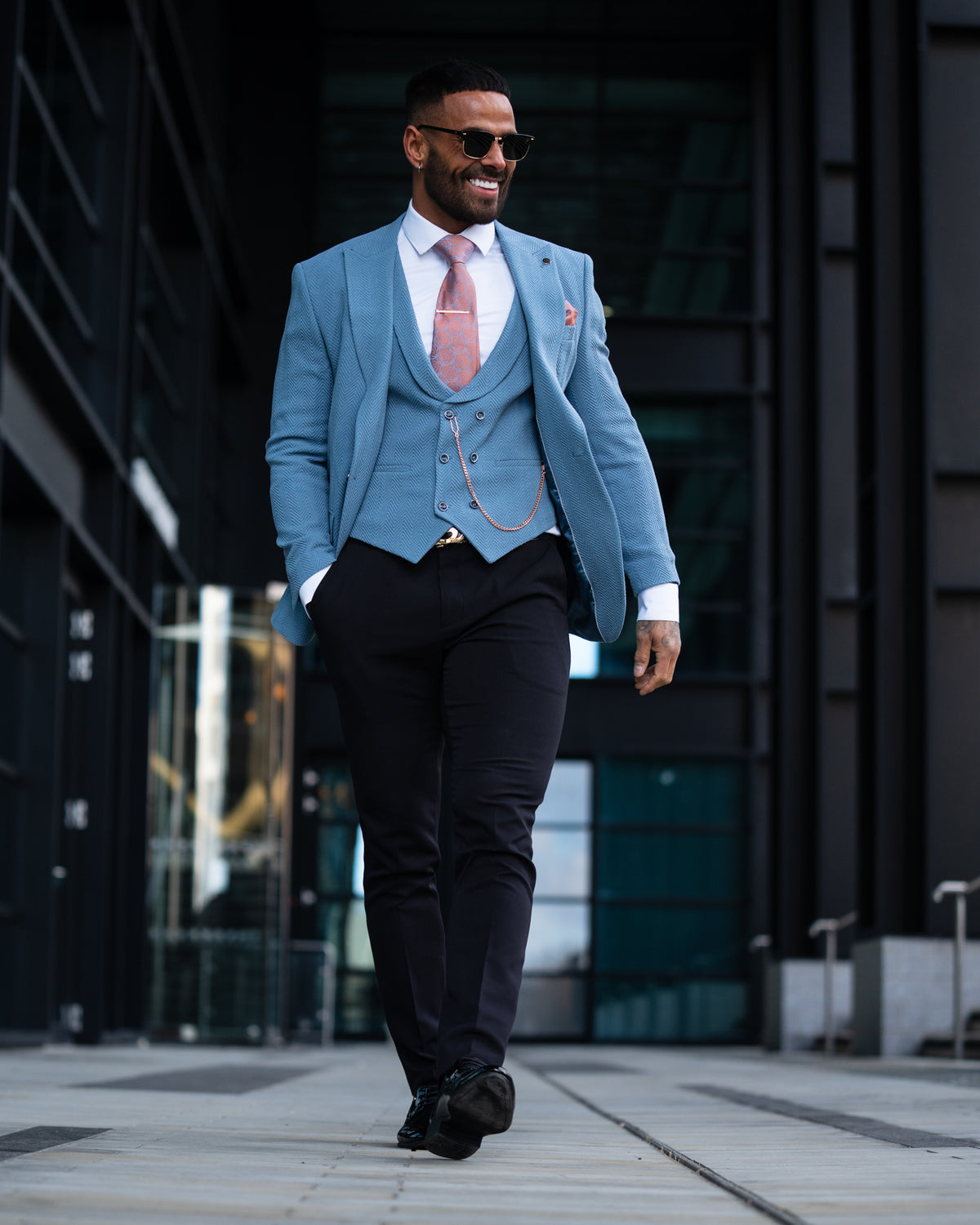 Icarus - Sea Blue 3 Piece Suit