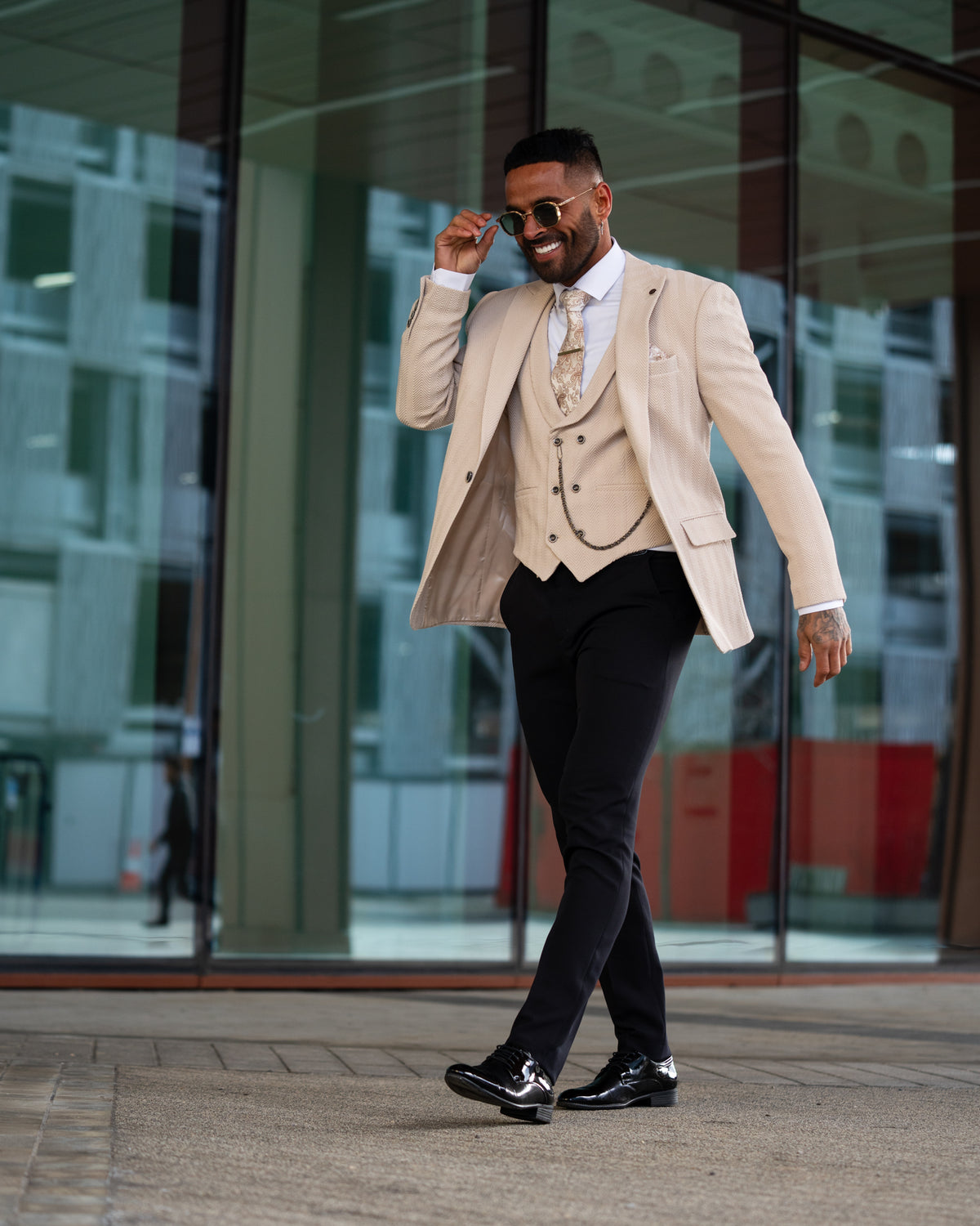 Randall - Cream 3 Piece Suit