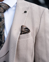 Milligan - Beige 3 Piece Suit
