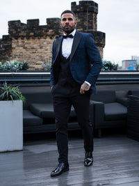 Loris - Blue/Black Tuxedo & Bow Tie