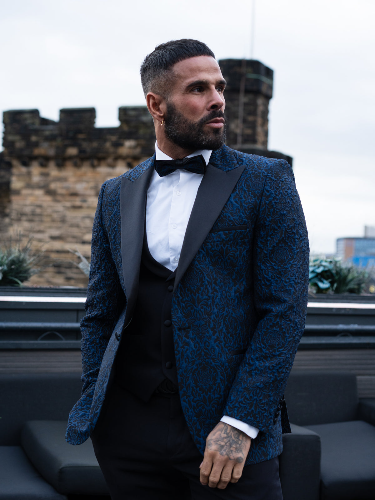 Loris - Blue/Black Tuxedo & Bow Tie