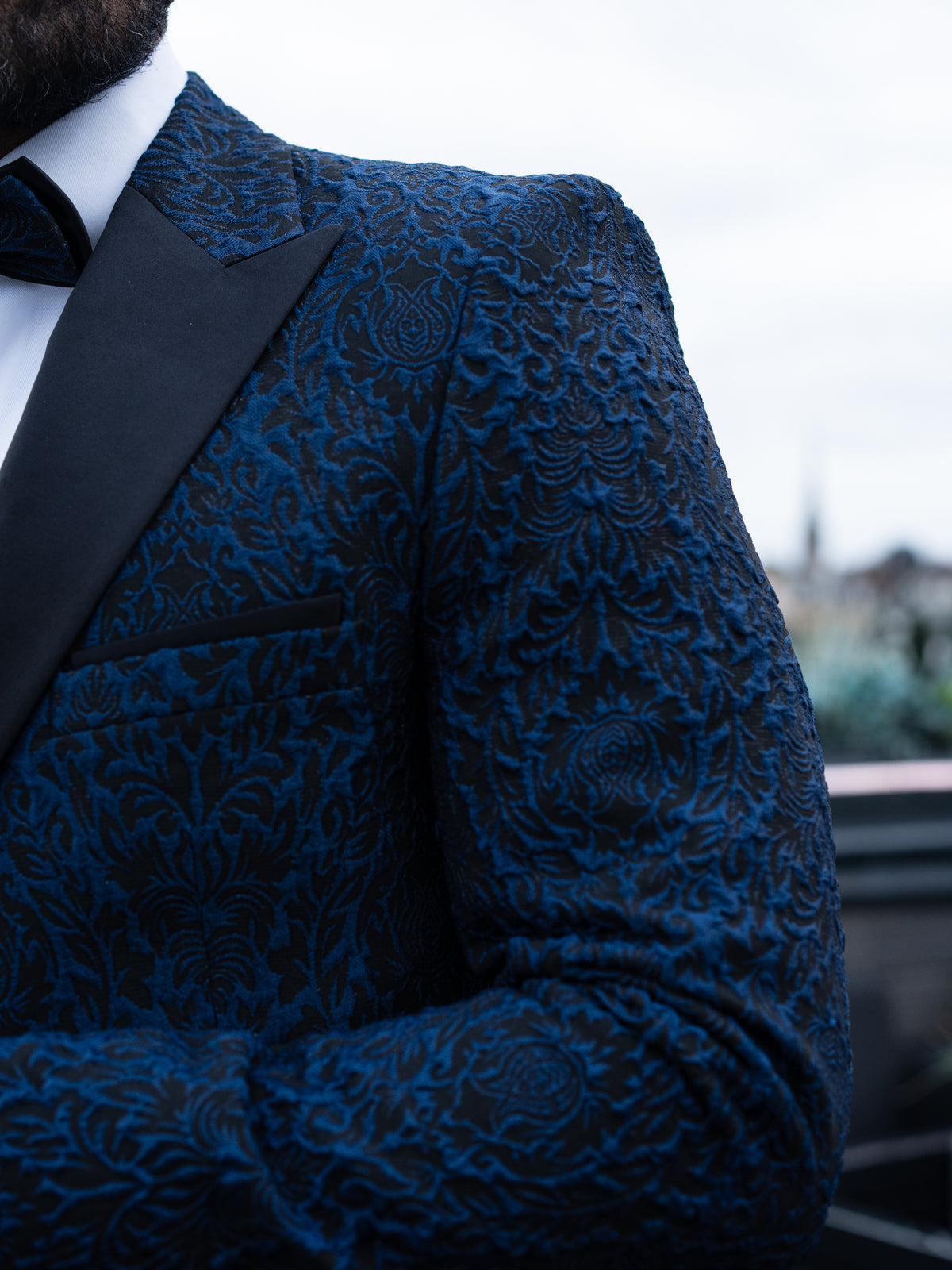 Loris - Blue/Black Tuxedo & Bow Tie