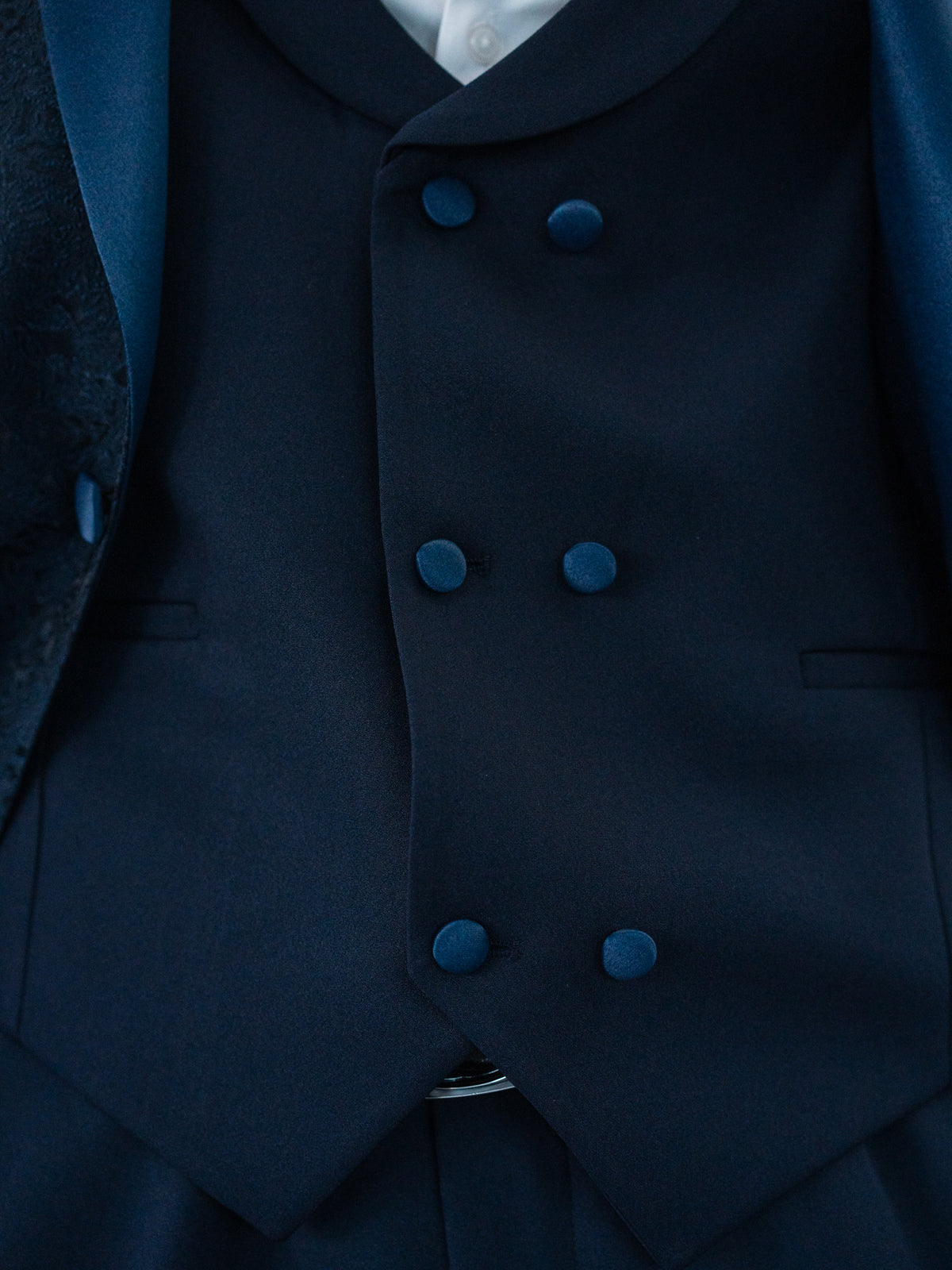Ermanno - Blue/Navy Tuxedo & Bow Tie