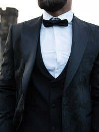 Bosco - Black/Black Tuxedo & Bow Tie