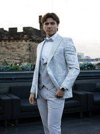 Cosmo - Grey/Silver Tuxedo & Bow Tie