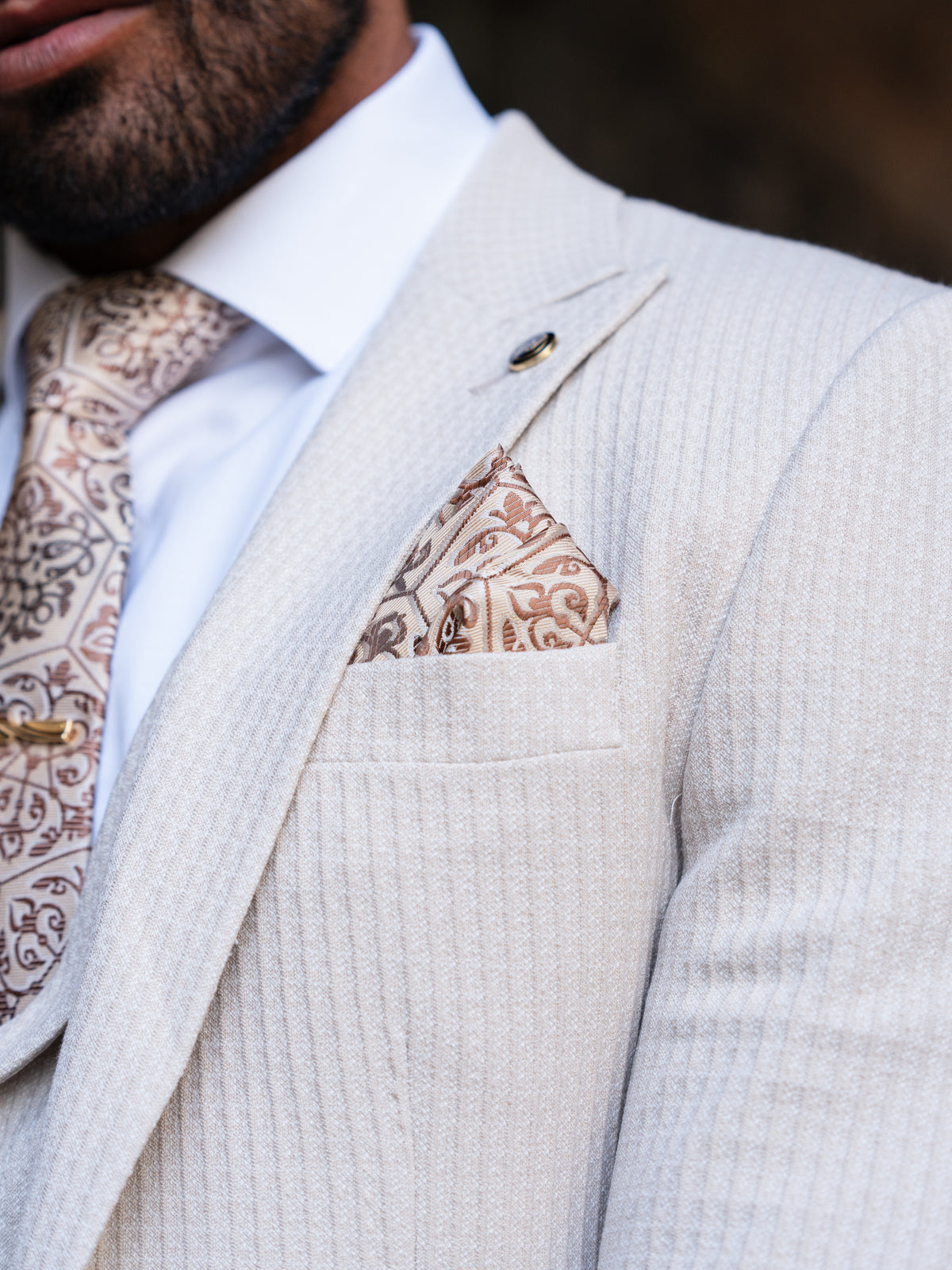 Winfield - Light Beige 3 Piece Suit