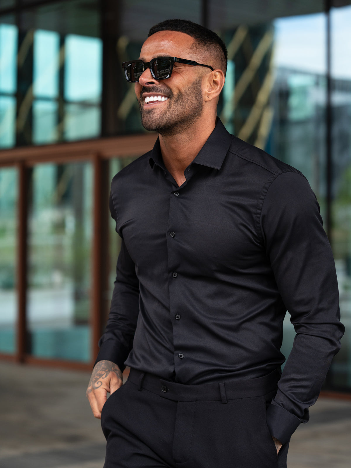 Pal Joey Premium L/S Shirt - Black