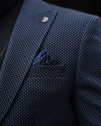 Azriel - Blue/Black 3 Piece Suit