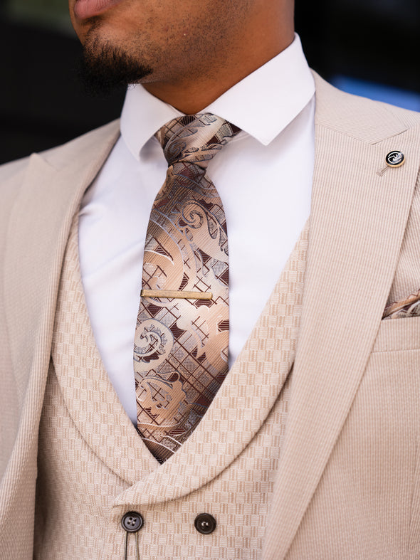 Foreman - Beige 3 Piece Suit