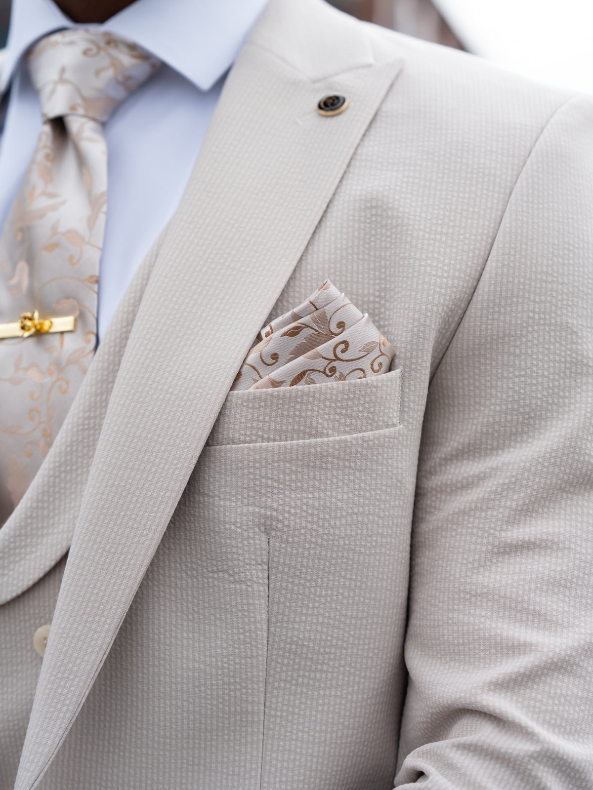 Heathcliff - Stone 3 Piece Suit