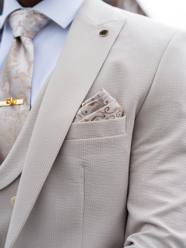 Heathcliff - Stone 3 Piece Suit