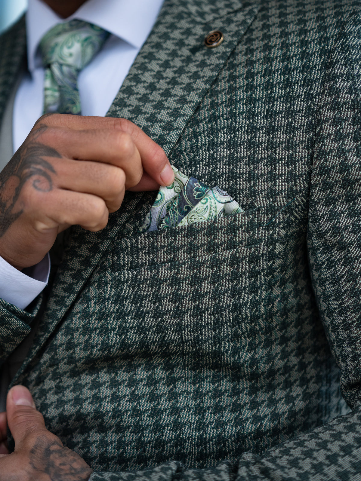 Astor - Forest Green/Sage 3 Piece Suit