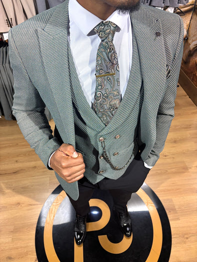 Bowery - Green 3 Piece Suit
