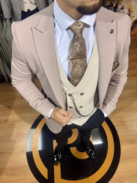 Kraven - Light Taupe 3 Piece Suit