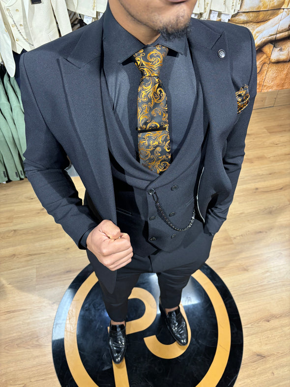 Essential Black 3 Piece Suit