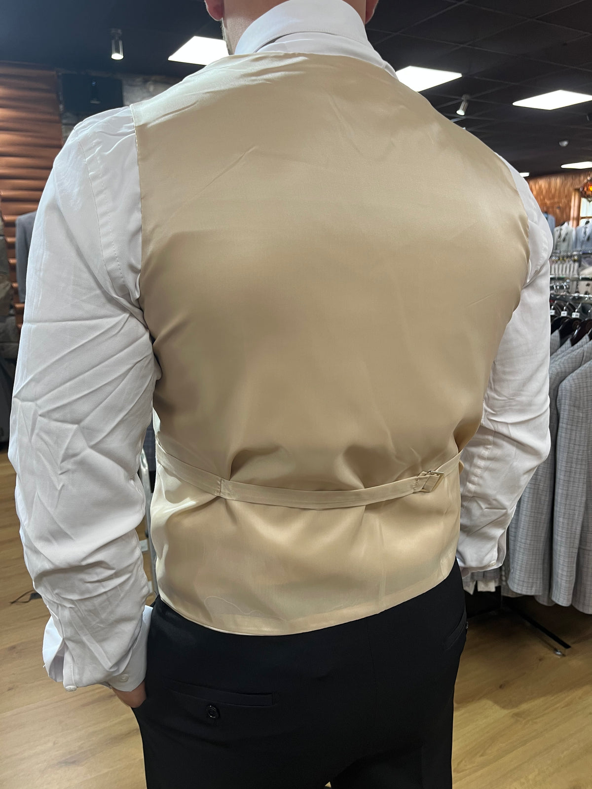 Waistcoat - 0009 Stone/Cream