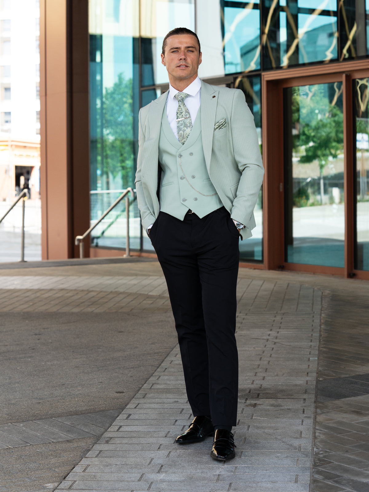 Nova - Mint Green 3 Piece Suit