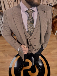 Lohan - Brown 3 Piece Suit