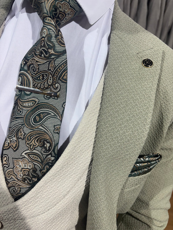 Braddock - Khaki/Beige 3 Piece Suit