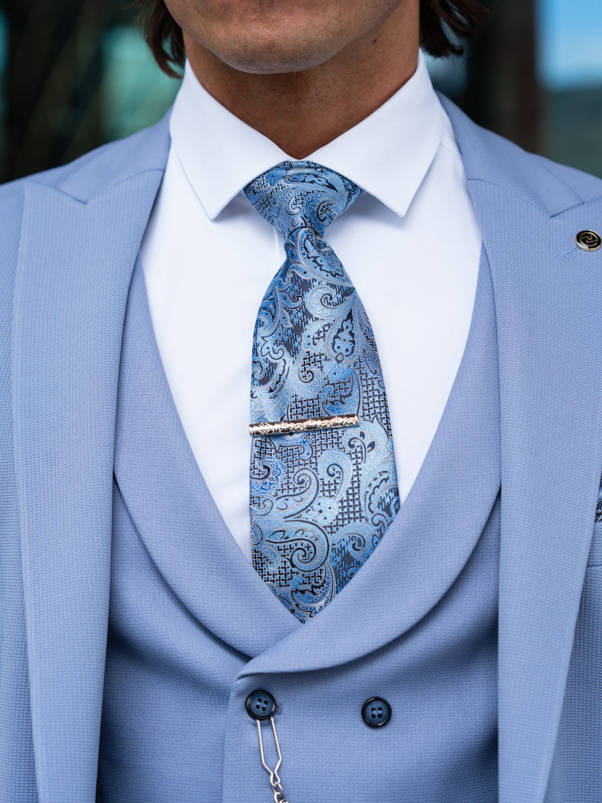 Hayden - Light Blue 3 Piece Suit