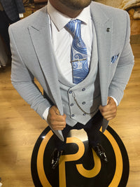 Basiola - Blue 3 Piece Suit