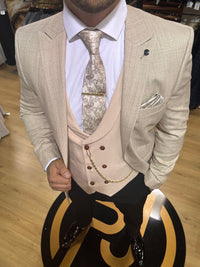 Arizona - Beige 3 Piece Suit