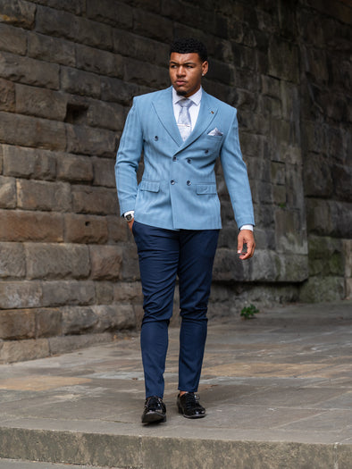 Roman - Sea Blue 2 Piece Suit