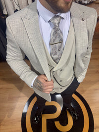 Castillo - Light Stone 3 Piece Suit