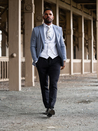 Pegasi - Pale Blue/White 3 Piece Suit