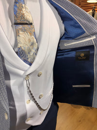 Pegasi - Pale Blue/White 3 Piece Suit