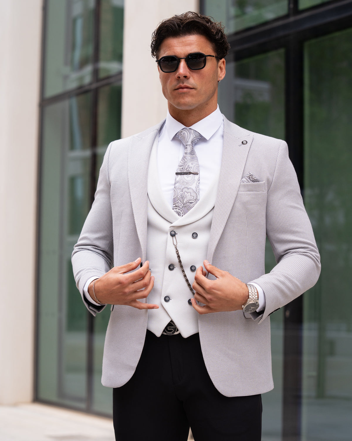 Parish - Grey 3 Piece Suit