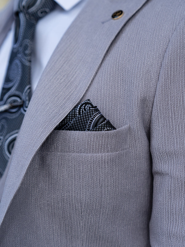 Adrian - Mid Grey 3 Piece Suit