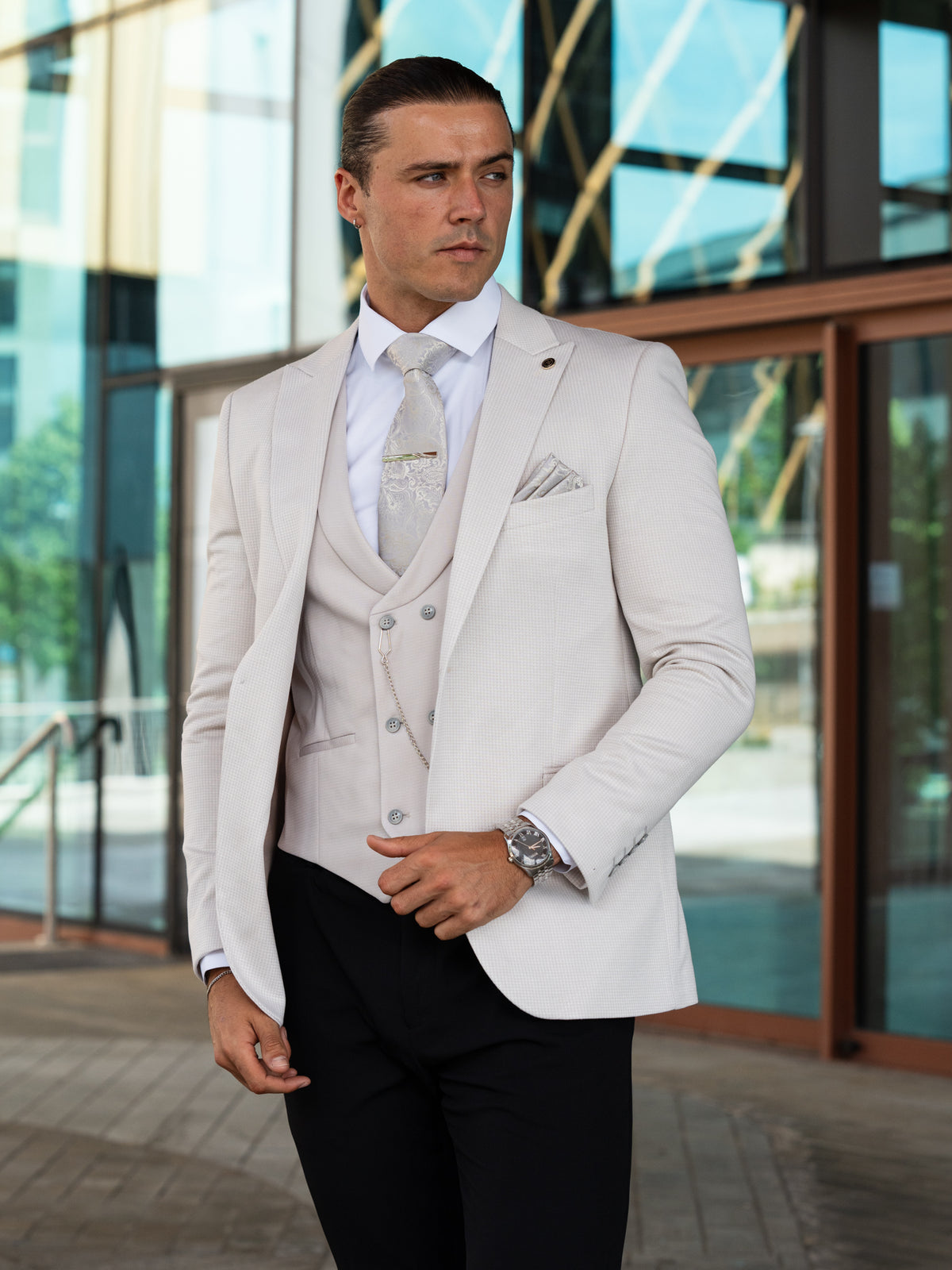 Odinson - Grey 3 Piece Suit