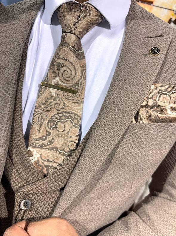 Cacao - Chocolate Brown 3 Piece Suit