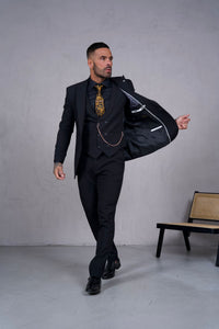Essential Black 3 Piece Suit