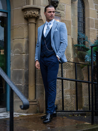 Apex - Blue/Black 3 Piece Suit