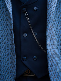 Apex - Blue/Black 3 Piece Suit