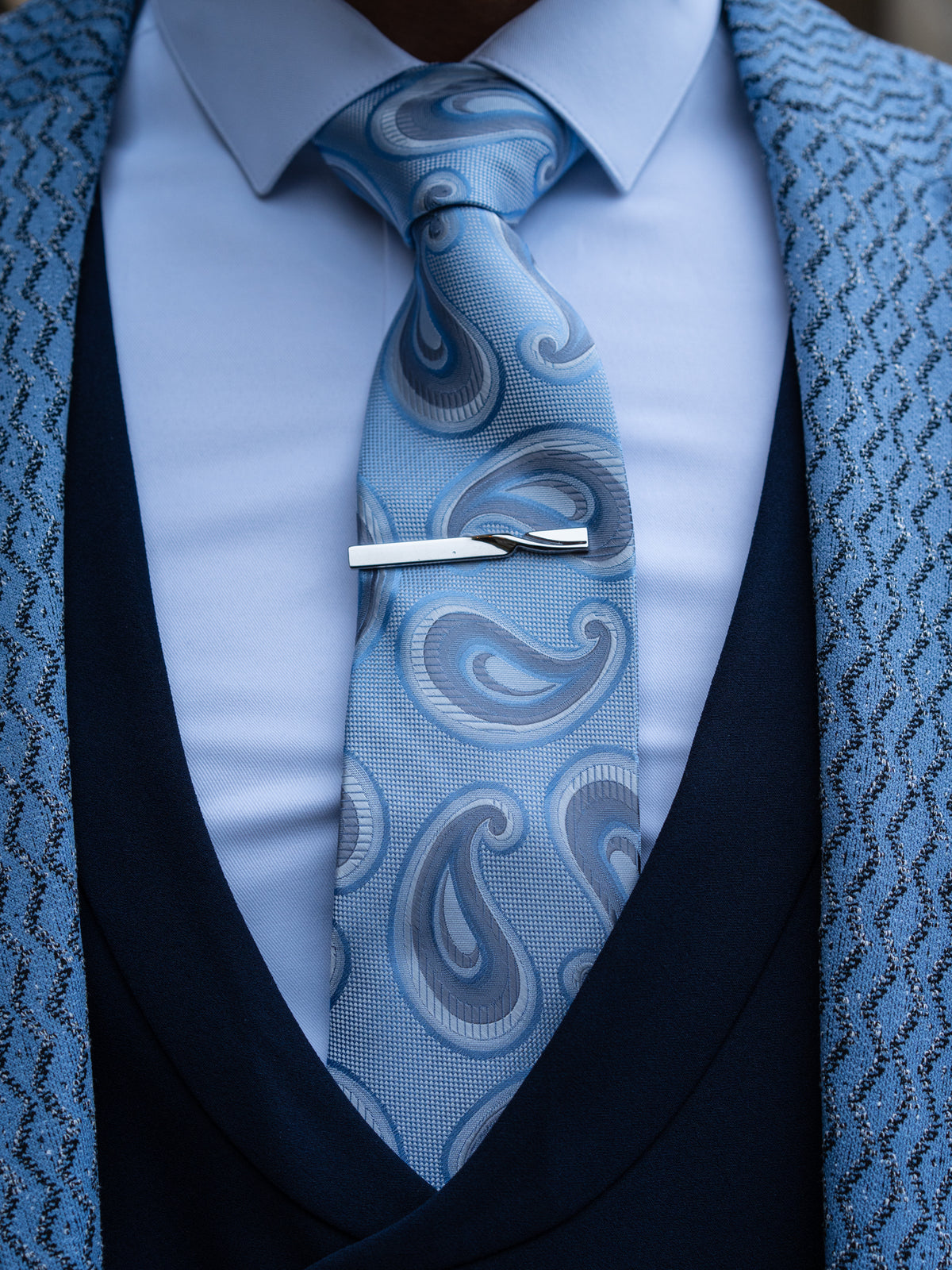 Apex - Blue/Black 3 Piece Suit
