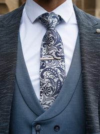 Solace - Slate Blue/Black 3 Piece Suit