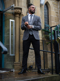Onyx - Black/Grey 3 Piece Suit