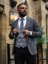 Onyx - Black/Grey 3 Piece Suit
