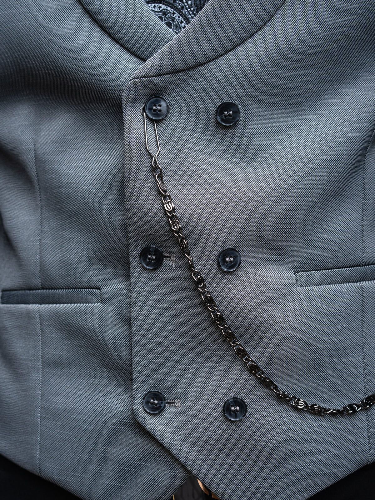 Onyx - Black/Grey 3 Piece Suit